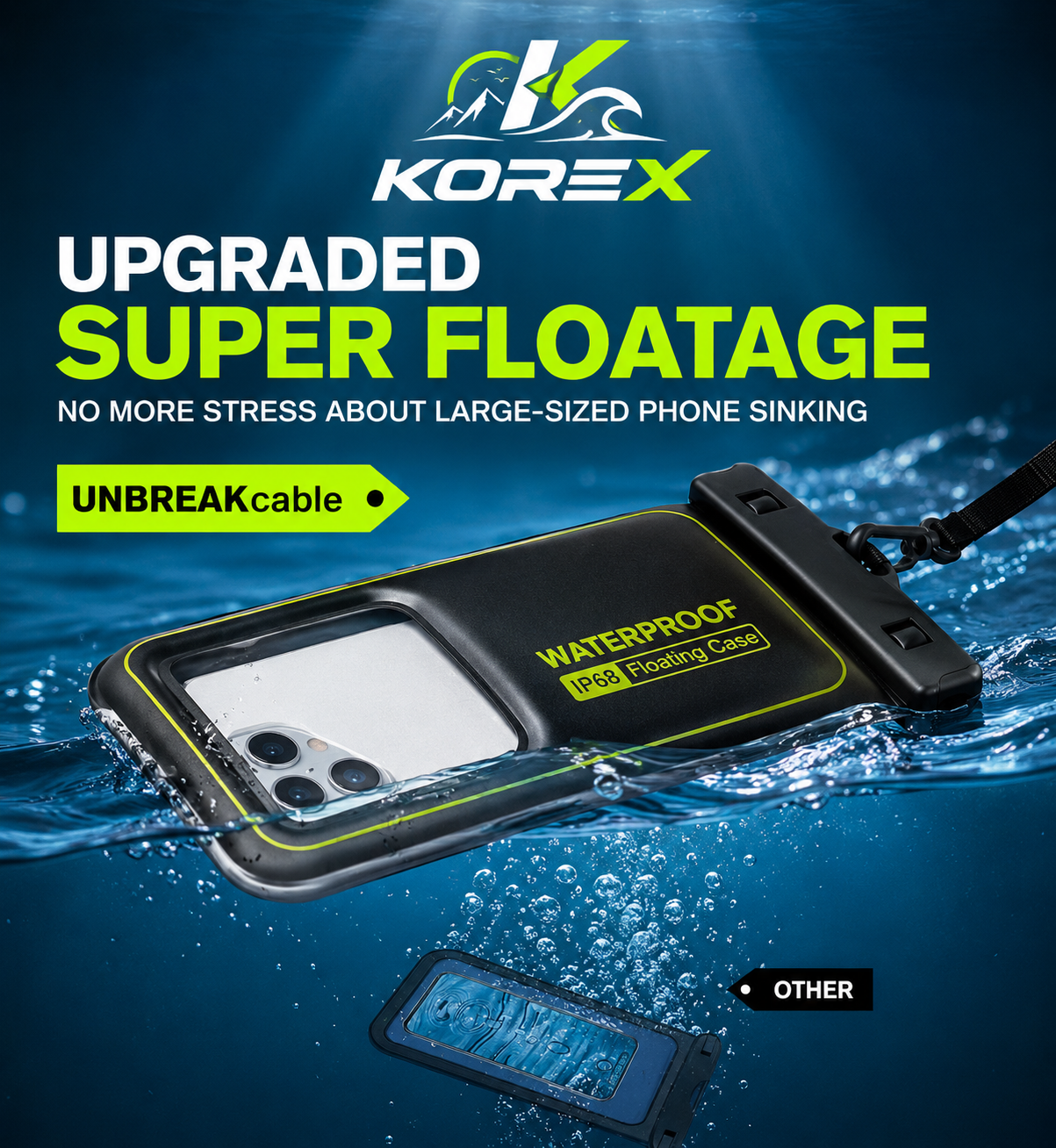KOREX AquaShield™ Waterproof Phone Pouch