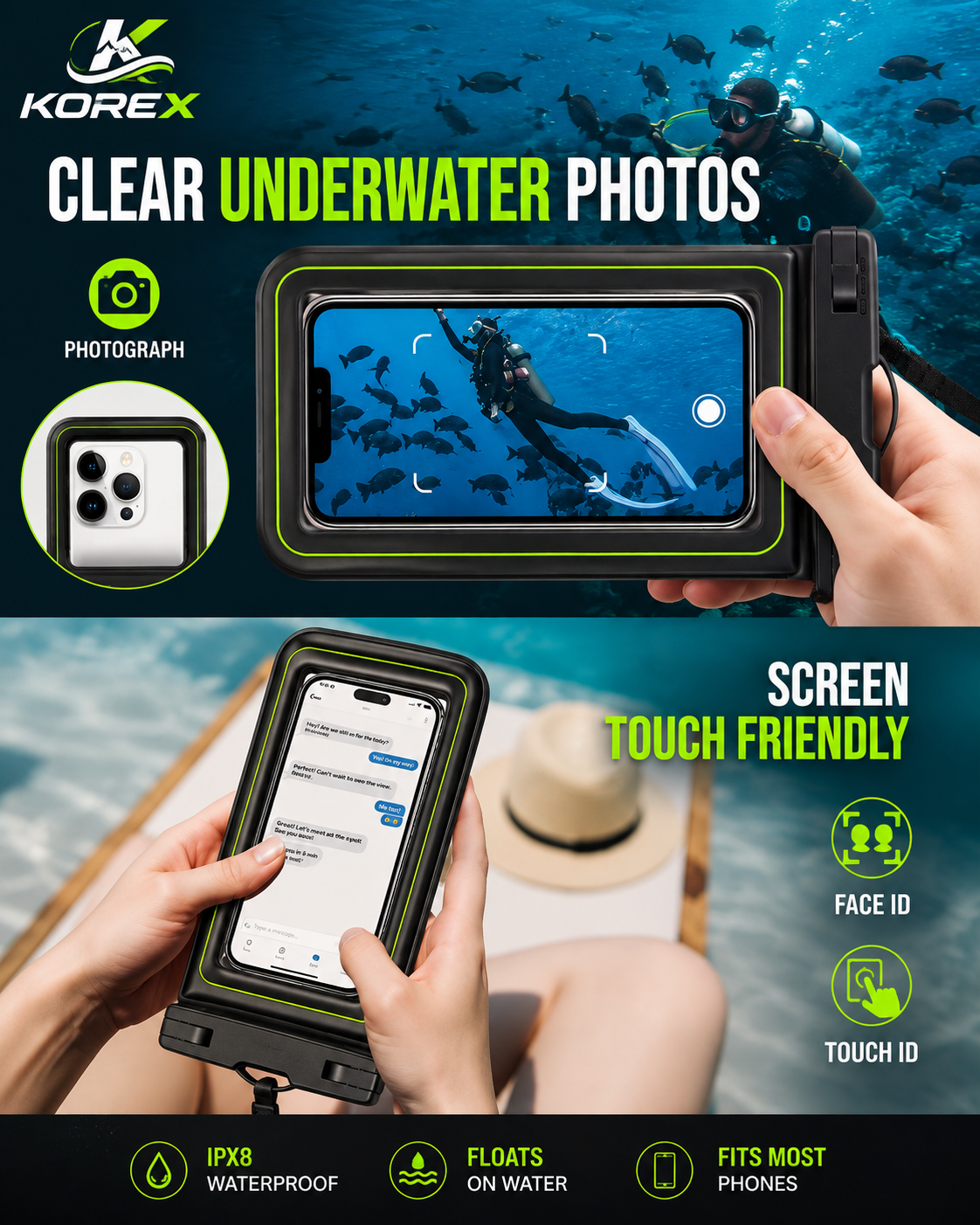 KOREX AquaShield™ Waterproof Phone Pouch